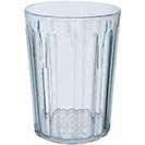 Antibacterial Fluted Tumbler 25 cl PC Clear 7 x 7 x 9.4 cm