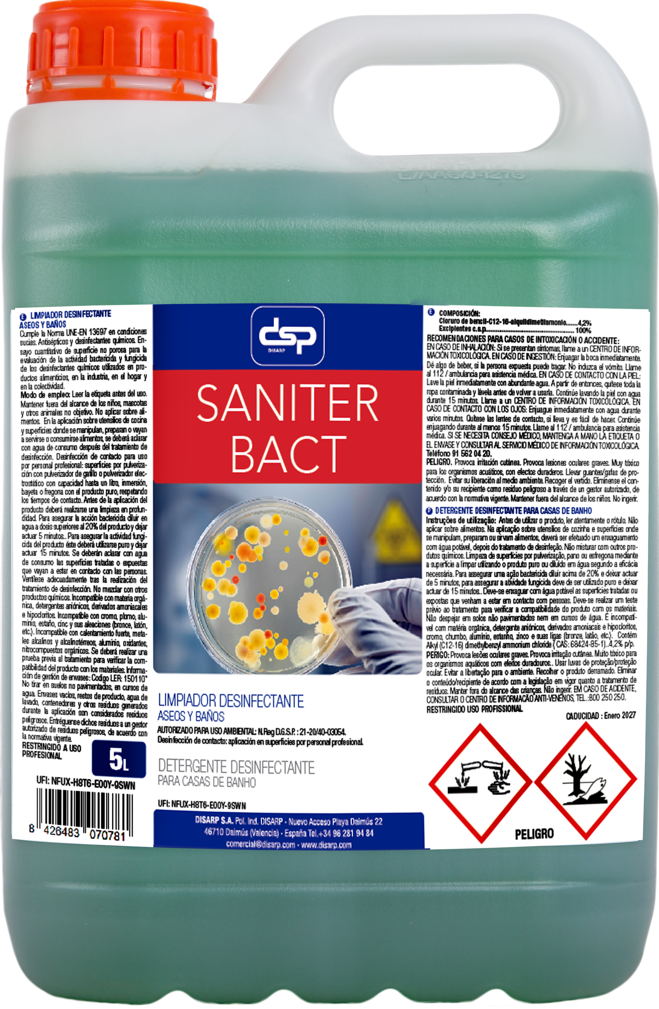 SANITER BACT 5 L