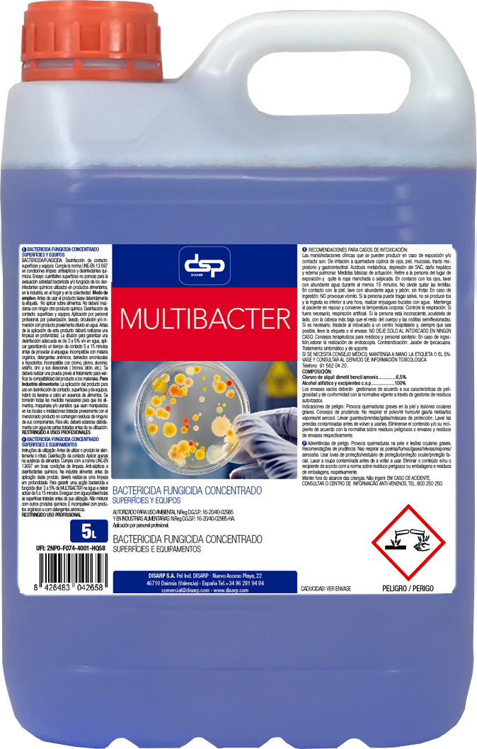 MULTI BACTER 5 L (4 Unidades)