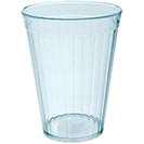 Antibacterial Fluted Tumbler 20 cl PC Clear 6.9 x 6.9 x 9.1 cm